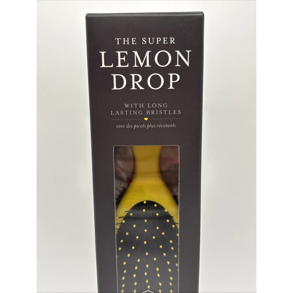 Drybar The Super Lemon Drop Long Lasting Bristles Daily Detangler New In Box